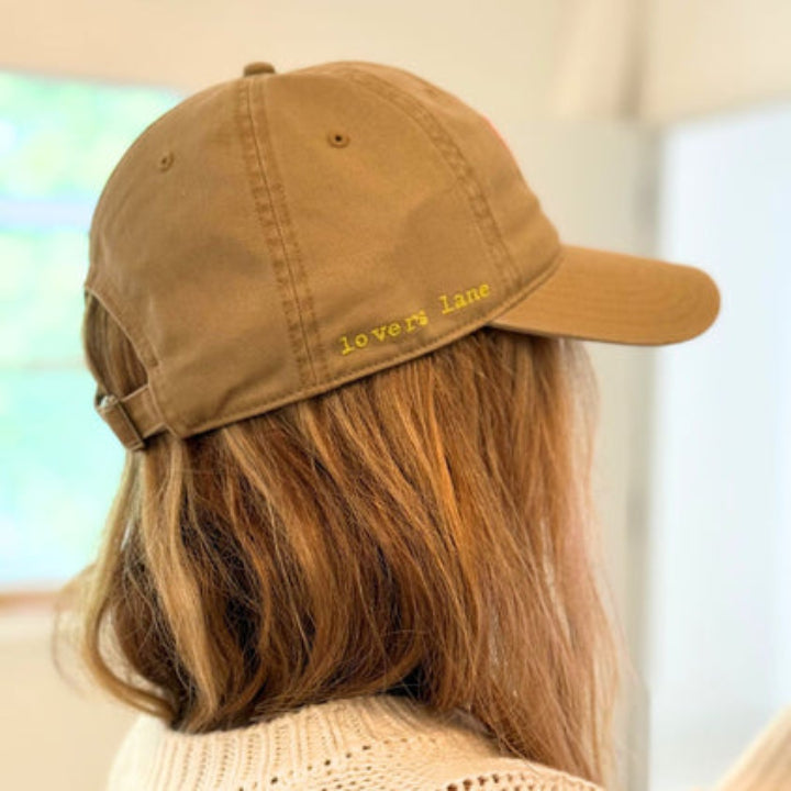 Kerri Rosenthal Orange Heart Bucket Sun Hat Kerri Rosenthal - KR Imperfect Heart Hat -Camel/Orange  main image 3