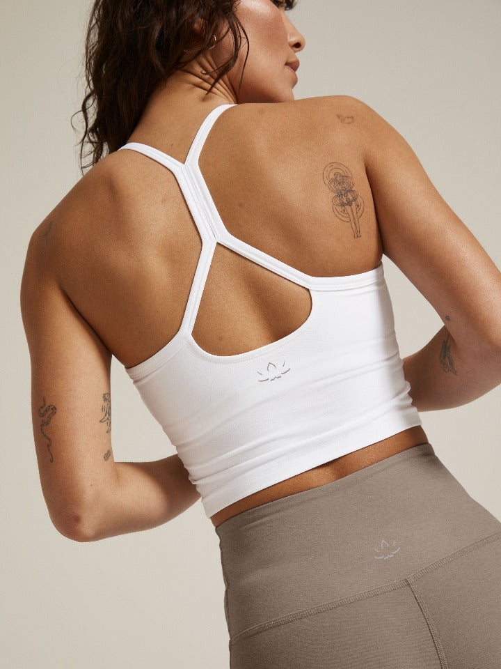 LA Ladies' Racerback Cropped Tank 