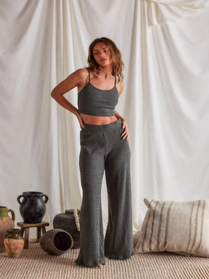 
            
                Load image into Gallery viewer, Strut This - Lennon Pant - Steel Rib - Pilates Plus La Jolla - OHEY Boutique
            
        
