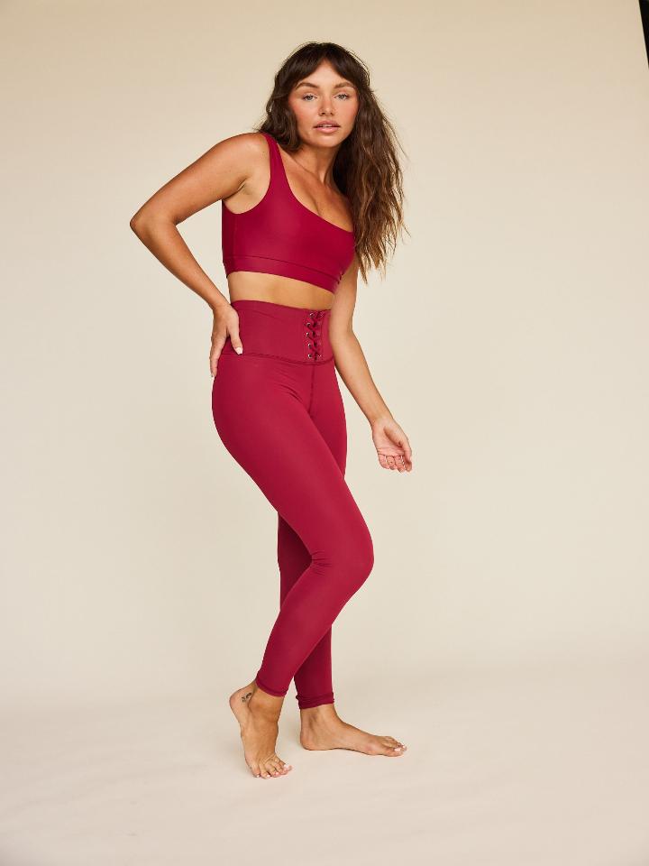 Strut This - Jolie Bra - Maroon - Pilates Plus La Jolla - OHEY Boutique