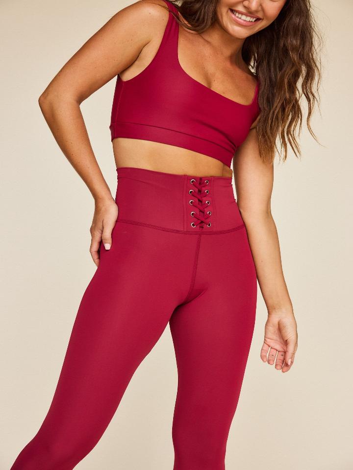 Strut This - Jolie Bra - Maroon - Pilates Plus La Jolla - OHEY Boutique