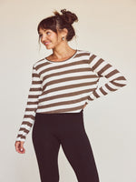 Strut This - Oslo Long Sleeve - Brown Stripe