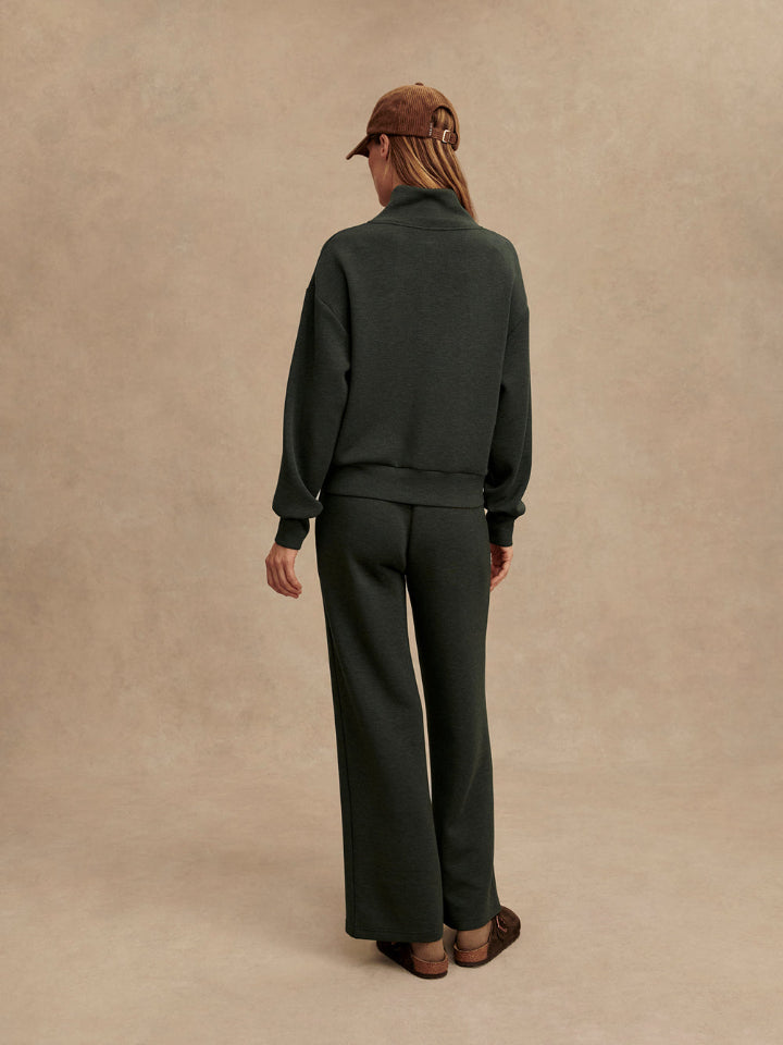 Varley - The Wide Leg Pant 32 - Olive Marl