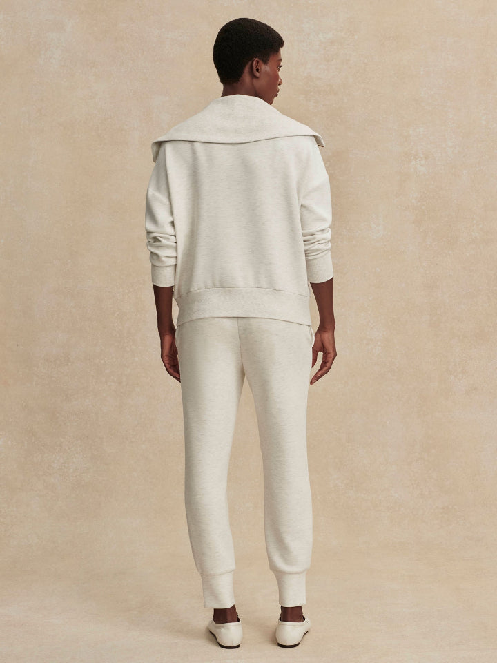Varley - The Slim Cuff Pant 30 - Ivory Marl - Pilates Plus La Jolla - OHEY Boutique