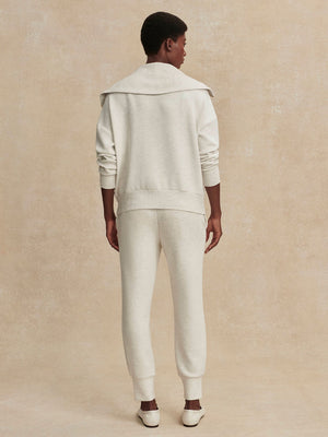 Varley - The Slim Cuff Pant 30 - Ivory Marl - Pilates Plus La Jolla - OHEY Boutique