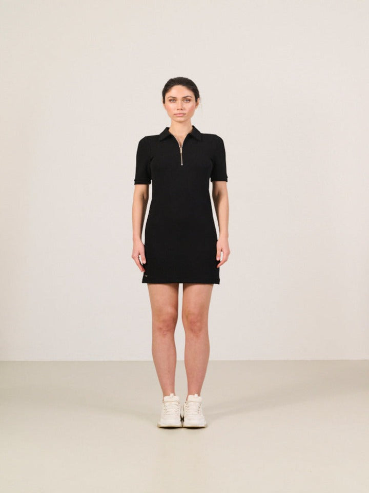 
            
                Load image into Gallery viewer, Lune Active - Forest Polo Dress - Black - Pilates Plus La Jolla - OHEY Boutique
            
        
