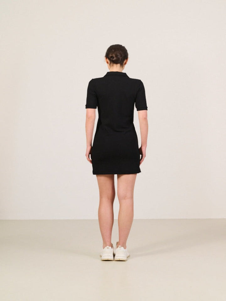
            
                Load image into Gallery viewer, Lune Active - Forest Polo Dress - Black - Pilates Plus La Jolla - OHEY Boutique
            
        