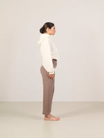 Lune Active - Olly High-Waisted Knit Pants - Fossil - Pilates Plus La Jolla - OHEY Boutique