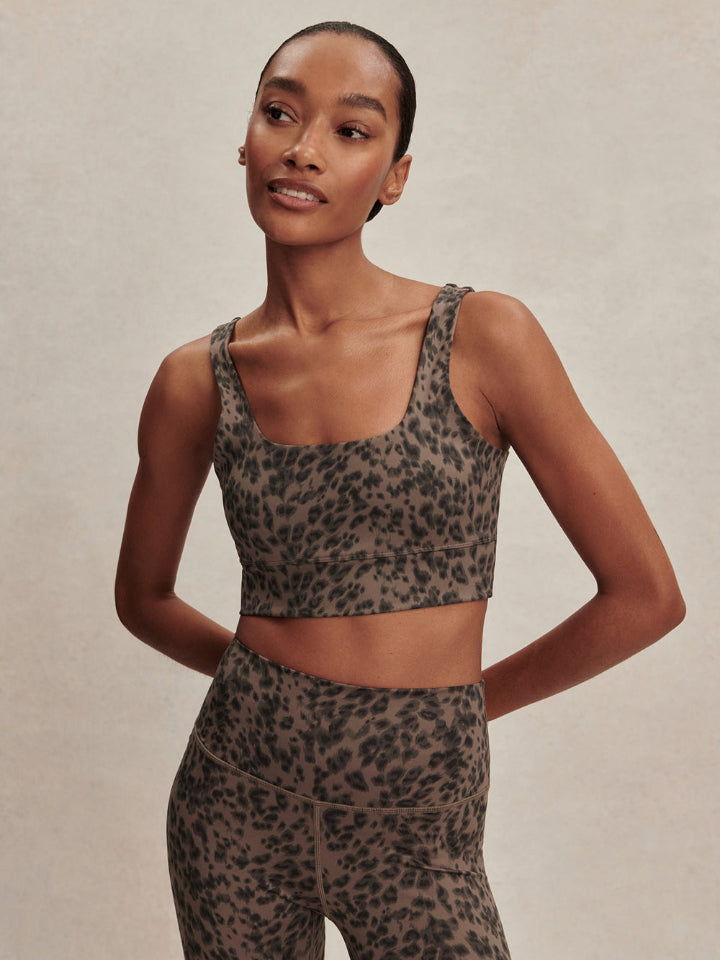 Varley - Freesoft Cori Bra - Brown Contrast Cheetah