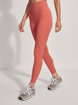 Varley - Shape High Legging 25 -  Mineral Red - Pilates Plus La Jolla - OHEY Boutique