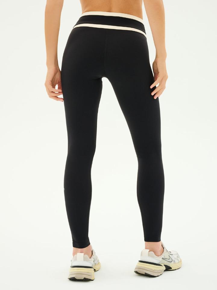 Splits59 - Mason high Waist Rigor Full Length 28 - Black/Creme - Pilates Plus La Jolla - OHEY Boutique