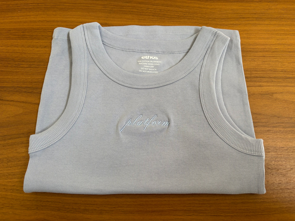 Platform - Ribbed Full Length Tank - Powder