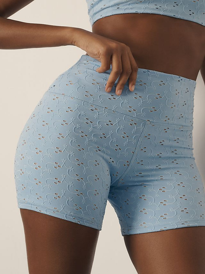 Strut This - Eyelet Short - Baby Blue