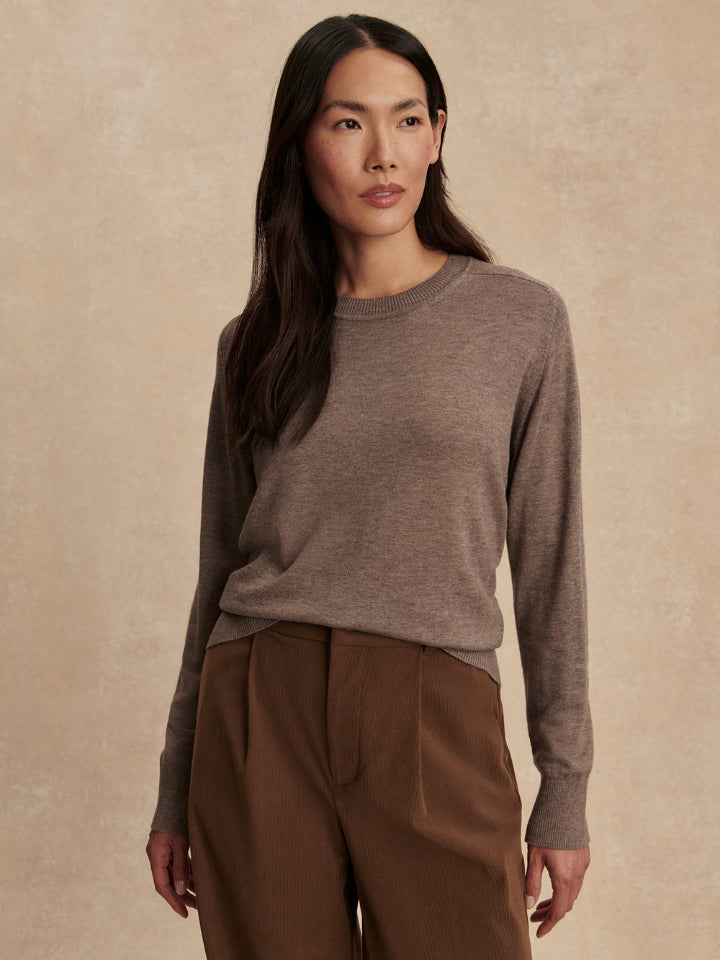 Varley - Fincham Knit Sweater - Cinder Marl