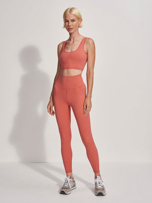 Varley - Shape High Legging 25 -  Mineral Red - Pilates Plus La Jolla - OHEY Boutique