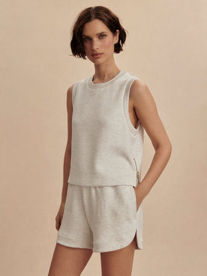 Varley - Shea Crop Tank - Ivory Marl