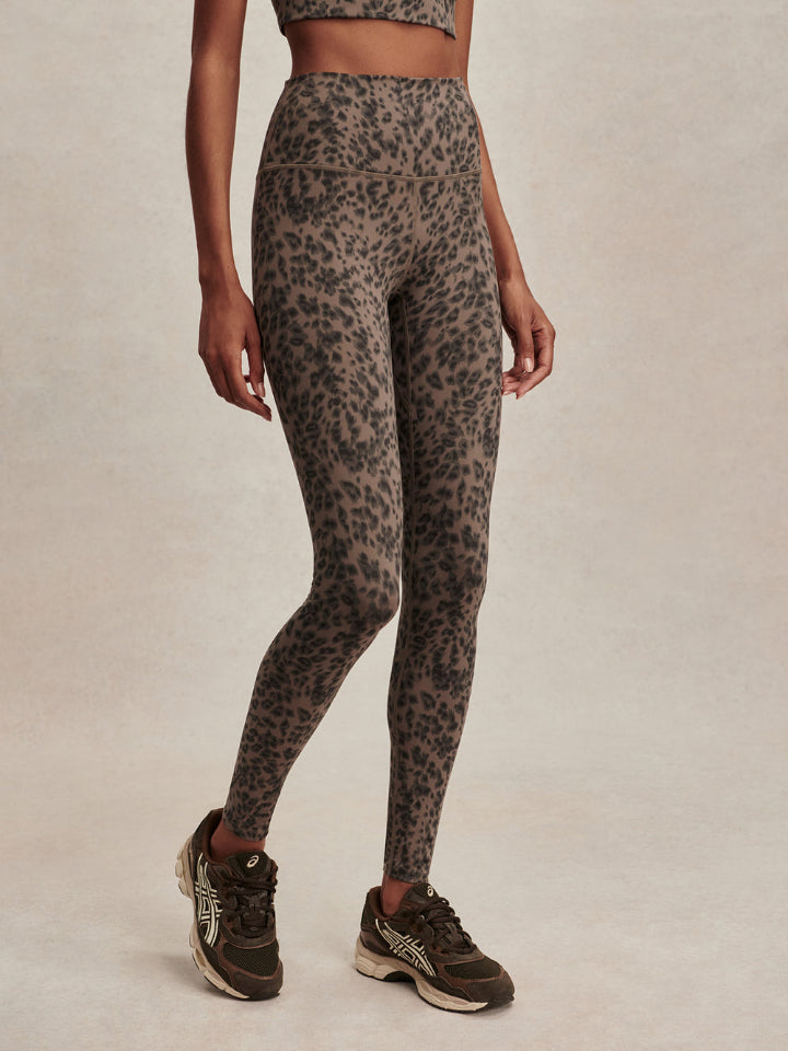 Varley - FreeSoft High Rise Legging 28 - Brown Contrast Cheetah