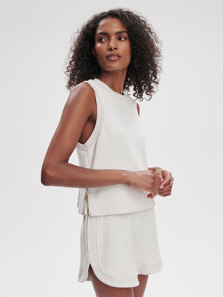 Varley - Shea Crop Tank - Ivory Marl