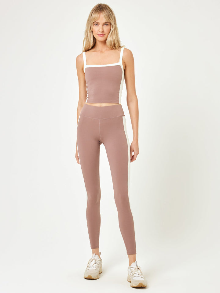 LSPACE - Sidelines Legging - Fawn/Cream - Pilates Plus La Jolla - OHEY Boutique