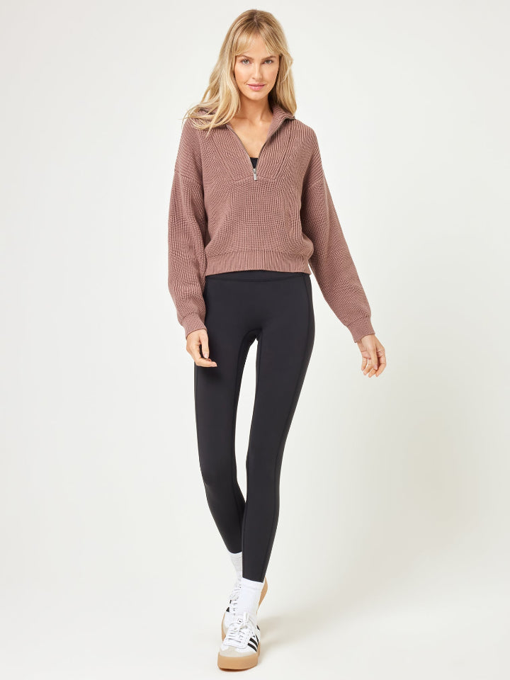 LSPACE - Sorine Sweater - Fawn - Pilates Plus La Jolla - OHEY Boutique