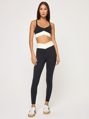 LSPACE - Unmatched Legging - Black/Cream