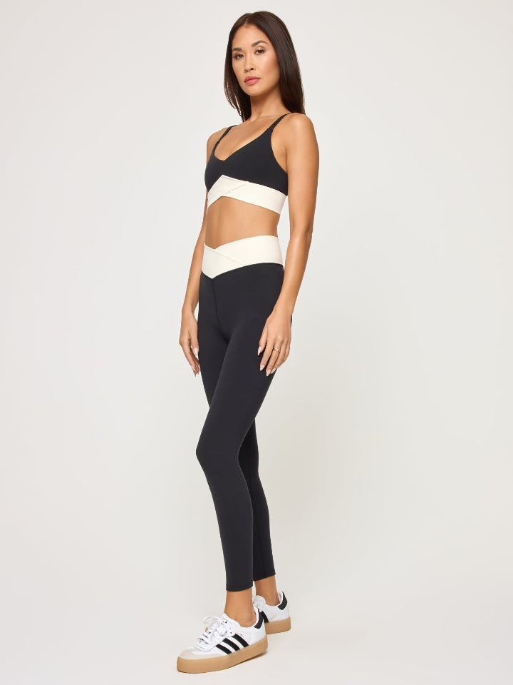 LSPACE - Unmatched Legging - Black/Cream