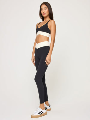 LSPACE - Unmatched Legging - Black/Cream