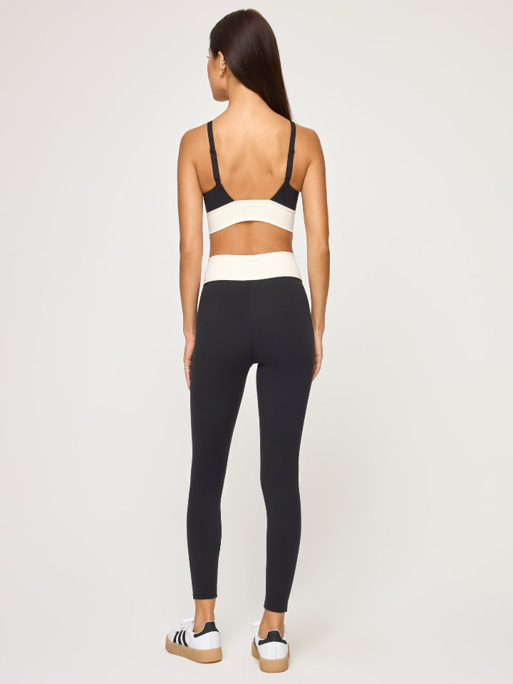 LSPACE - Unmatched Legging - Black/Cream - Pilates Plus La Jolla - OHEY Boutique