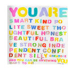 Kerri Rosenthal - Be Anything Block of Love Mini Art - Multi