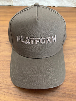 Platform - PLATFORM Canvas Trucker Hat Puff - Brown