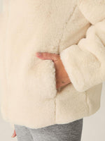 Beyond Yoga - On The List Faux Fur Jacket - Fresh Snow