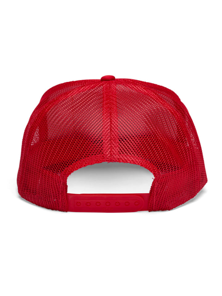 Friday Feelin' - California Stripes Trucker Hat - Red