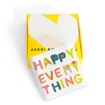 Kerri Rosenthal - Happy Everything Block of Love Mini Art - Multi