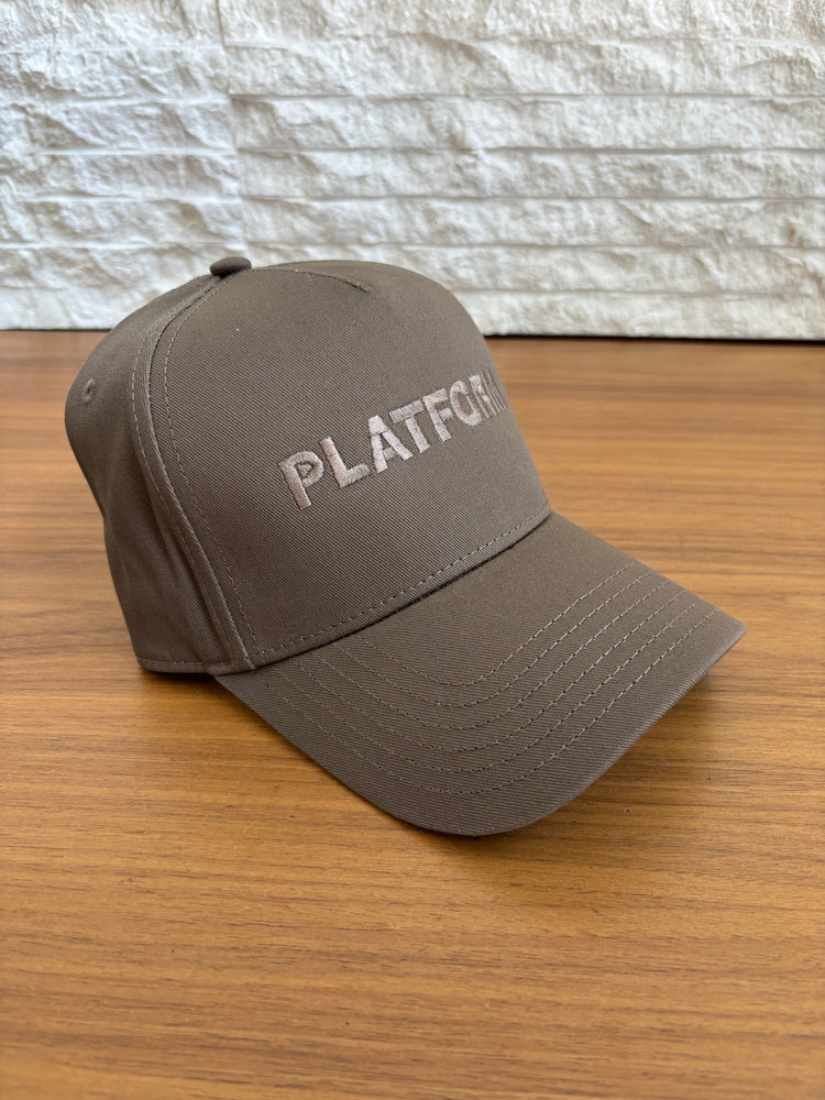 Platform - PLATFORM Canvas Trucker Hat Embroidered - Brown