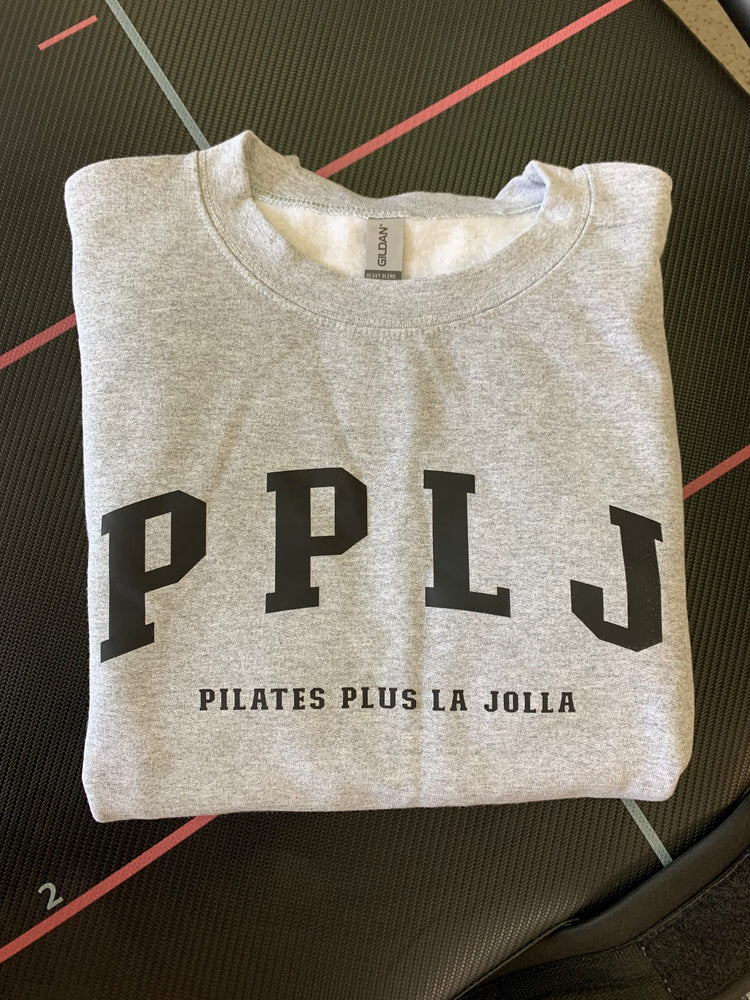 Pilates Plus La Jolla - PPLJ Oversized Crew Neck Sweater - Grey - Pilates Plus La Jolla - OHEY Boutique