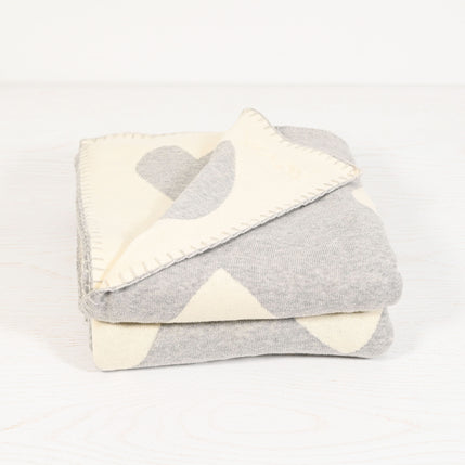 Kerri Rosenthal - Imperfect Heart Blanket - Heather Grey - Pilates Plus La Jolla - OHEY Boutique