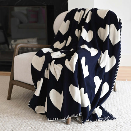 Kerri Rosenthal - Imperfect Heart Blanket - Indigo