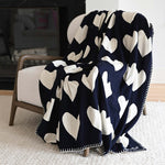Kerri Rosenthal - Imperfect Heart Blanket - Indigo