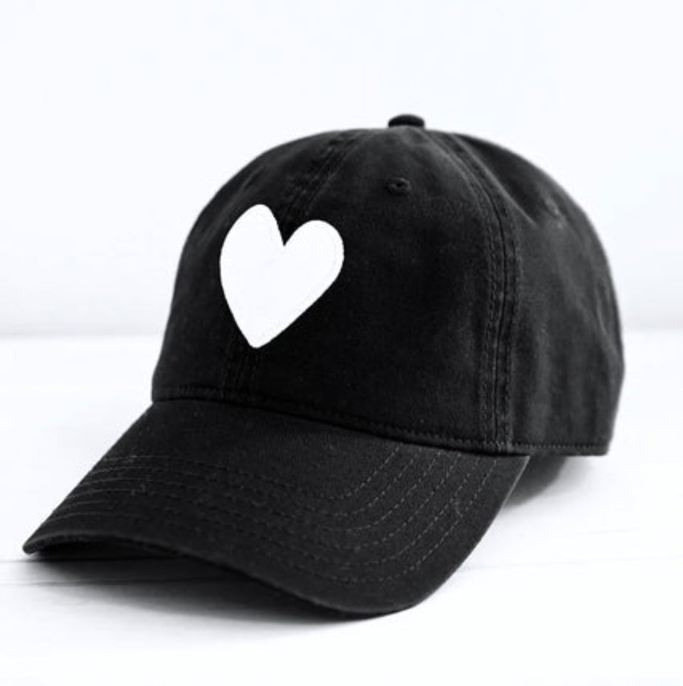 Kerri Rosenthal - KR Imperfect Heart Hat - Black - Pilates Plus La Jolla - OHEY Boutique