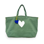 Kerri Rosenthal - The Tote Imperfect Heart - Olive Green - Pilates Plus La Jolla - OHEY Boutique