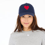 Kerri Rosenthal - KR Imperfect Heart Hat - Navy/Red