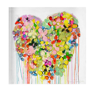 Kerri Rosenthal - Life With You Block of Love Mini Art - Multi - Pilates Plus La Jolla - OHEY Boutique