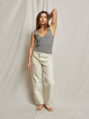 perfectwhitetee - Maria Tank - Dark Heather Grey