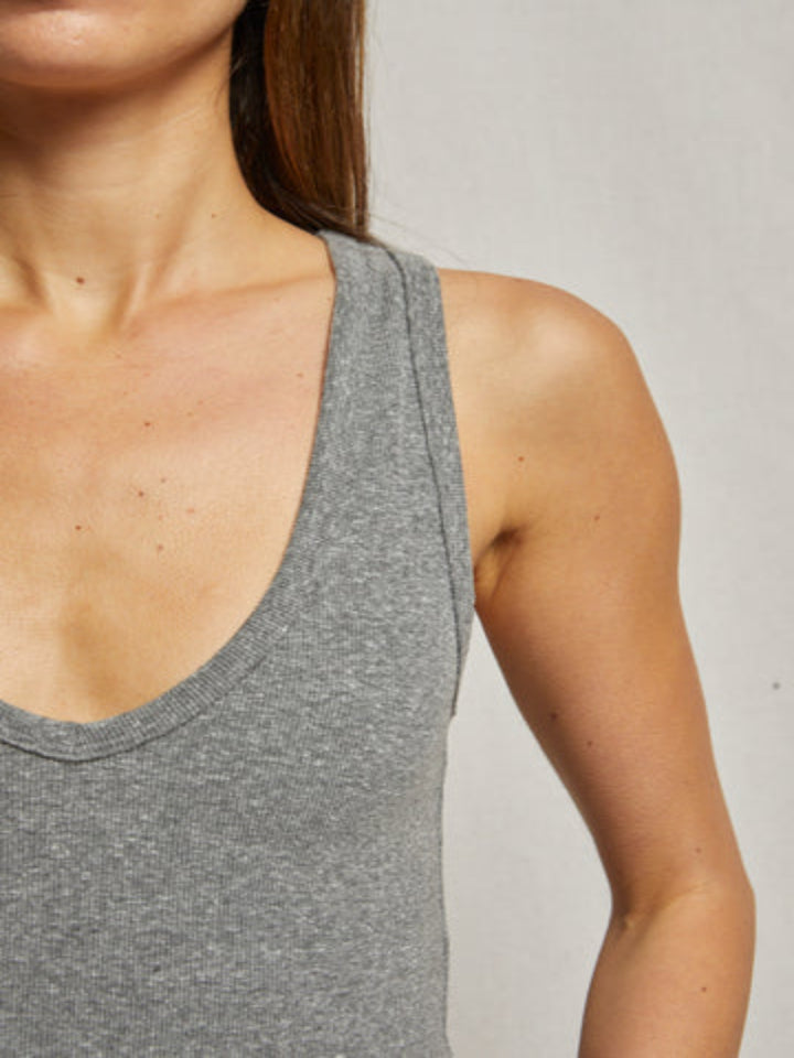 perfectwhitetee - Maria Tank - Dark Heather Grey