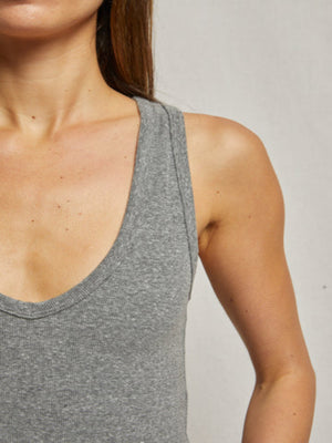 perfectwhitetee - Maria Tank - Dark Heather Grey