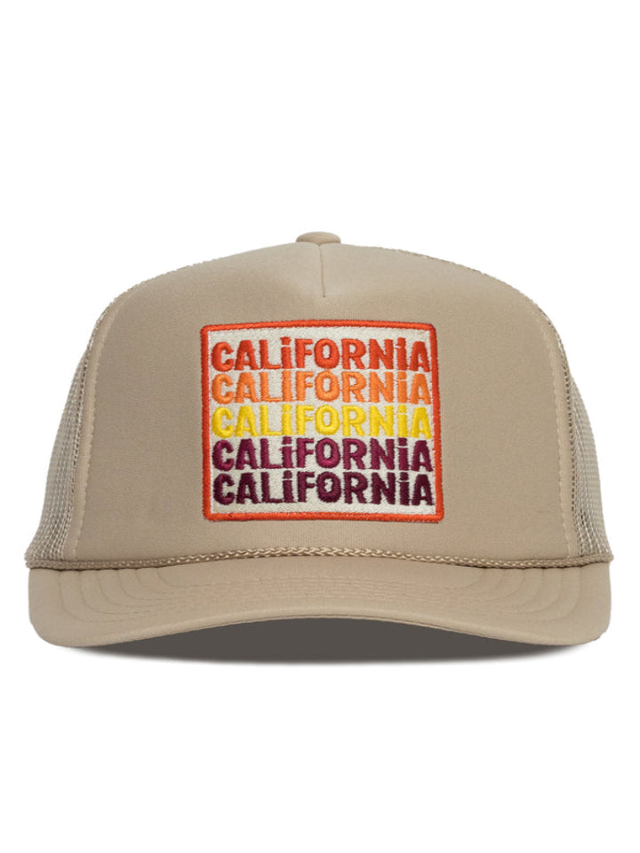 Friday Feelin' - California Califorina California Trucker Hat - Tan