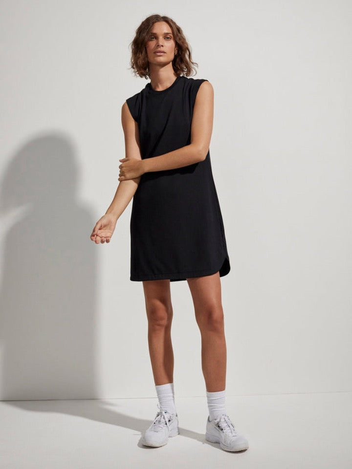 Varley - Naples Dress 31.5 - Black - Pilates Plus La Jolla - OHEY Boutique