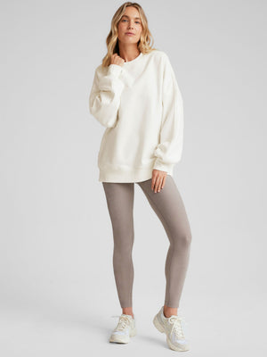 Beyond Yoga - LuxeFleece Oversized Sweatshirt - Fresh Snow