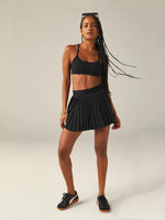 Beyond Yoga - If You Pleats Mini Skirt - True Black