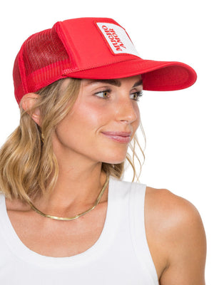 Friday Feelin' - Mucho Amor Trucker Hat - Red